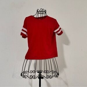 On Fire Red Short Sleeve Shirt